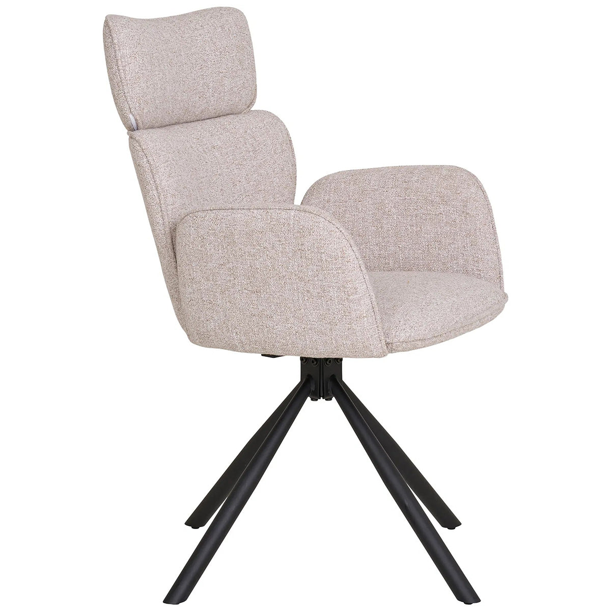 Cordoba Sand Swivel Dining Chair (2/Set)