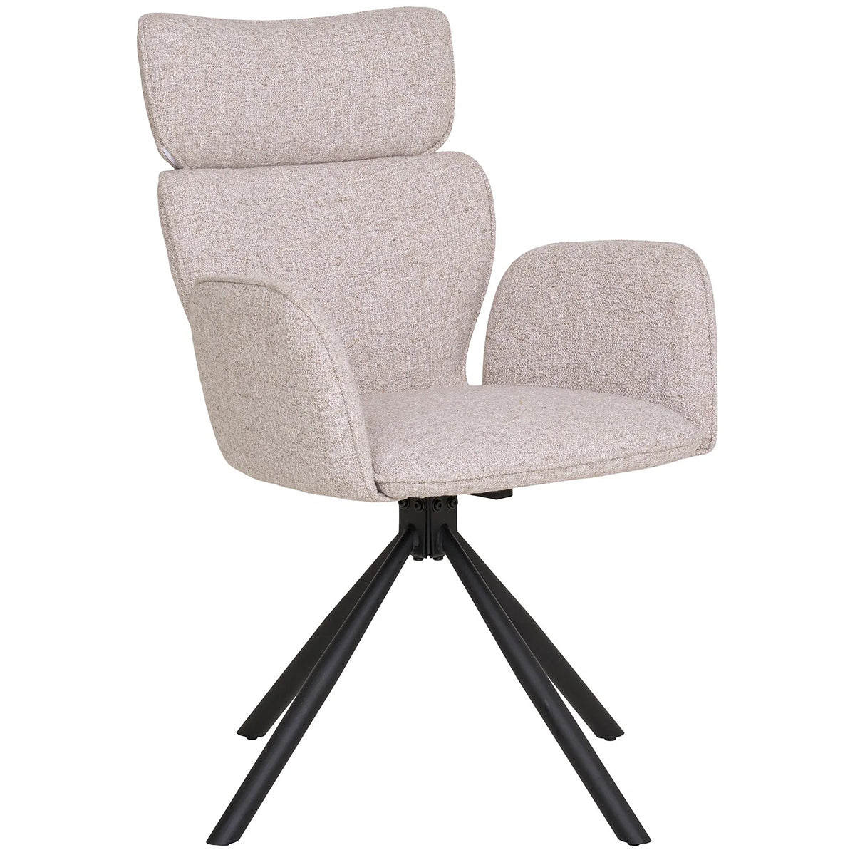 Cordoba Sand Swivel Dining Chair (2/Set)