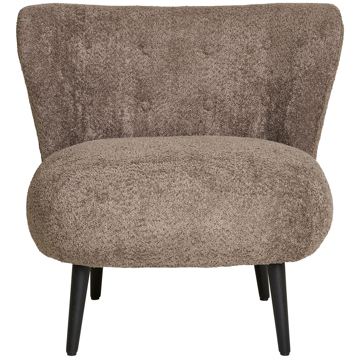Covelo Brown Boucle Lounge Chair