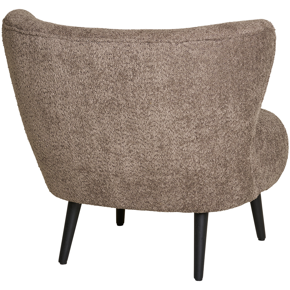 Covelo Brown Boucle Lounge Chair