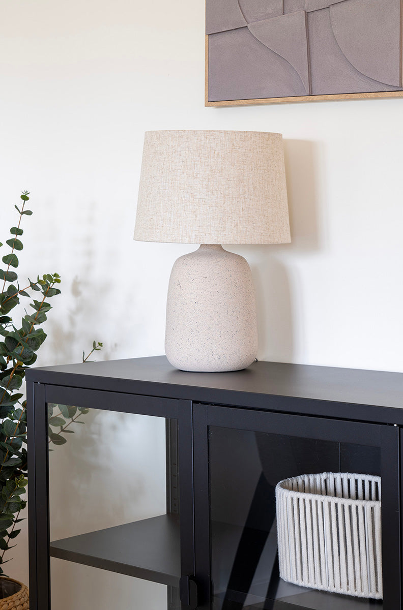 Croft Stone Beige Table Lamp