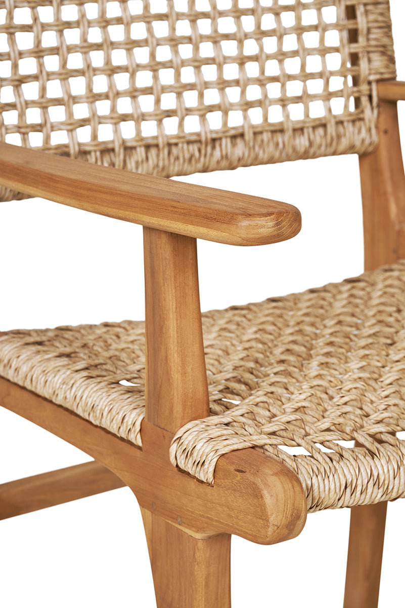 Derby Teak Wood Dining Chair with Armrest