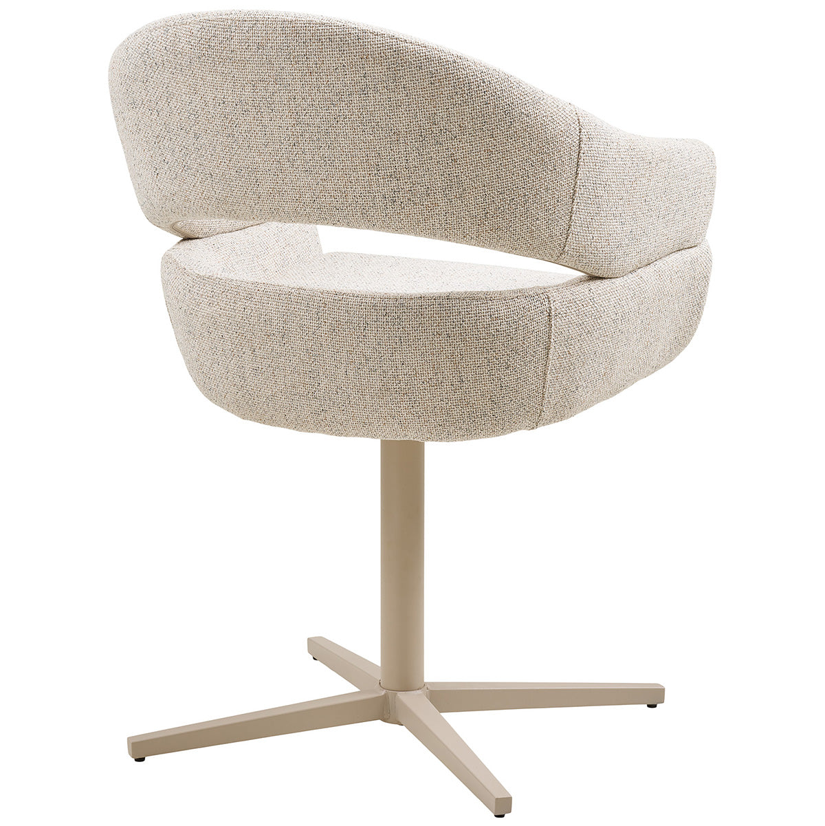 Dover Beige Swivel Dining Chair