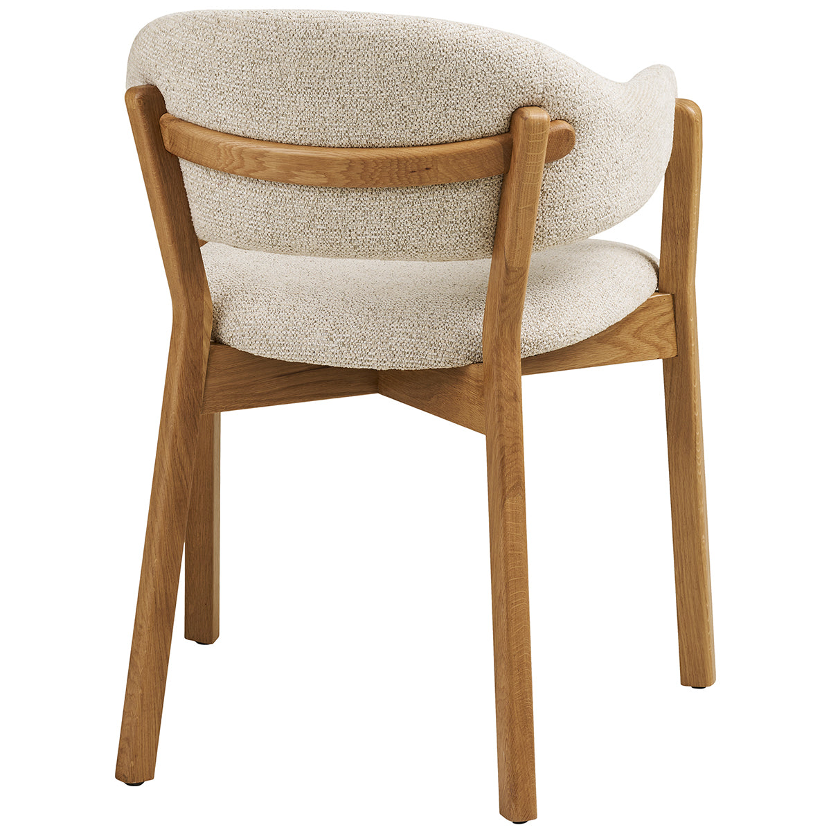 Dunkirk Oak Wood Dining Chair with Armrests