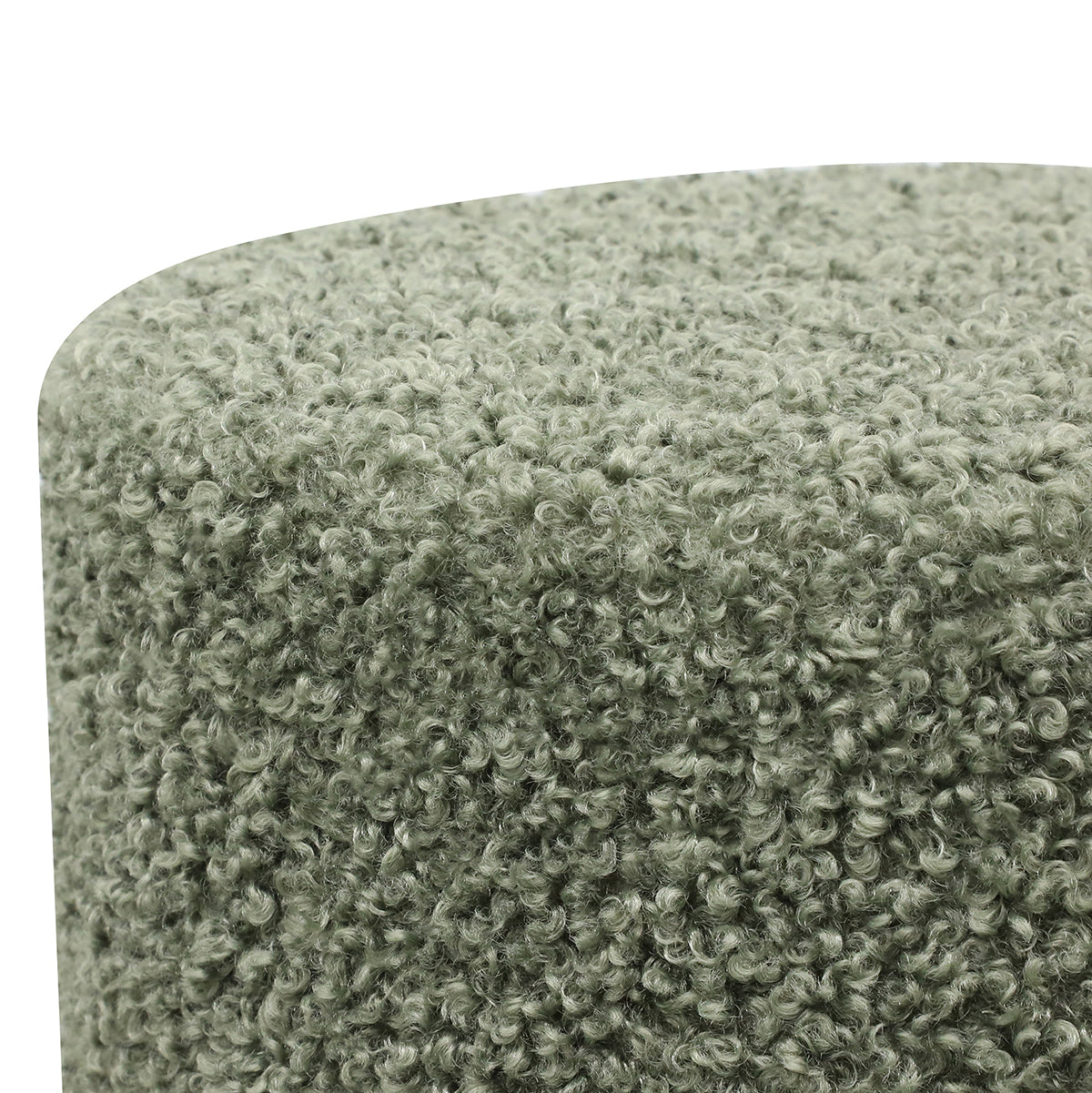 Ejby Green Teddy Pouf