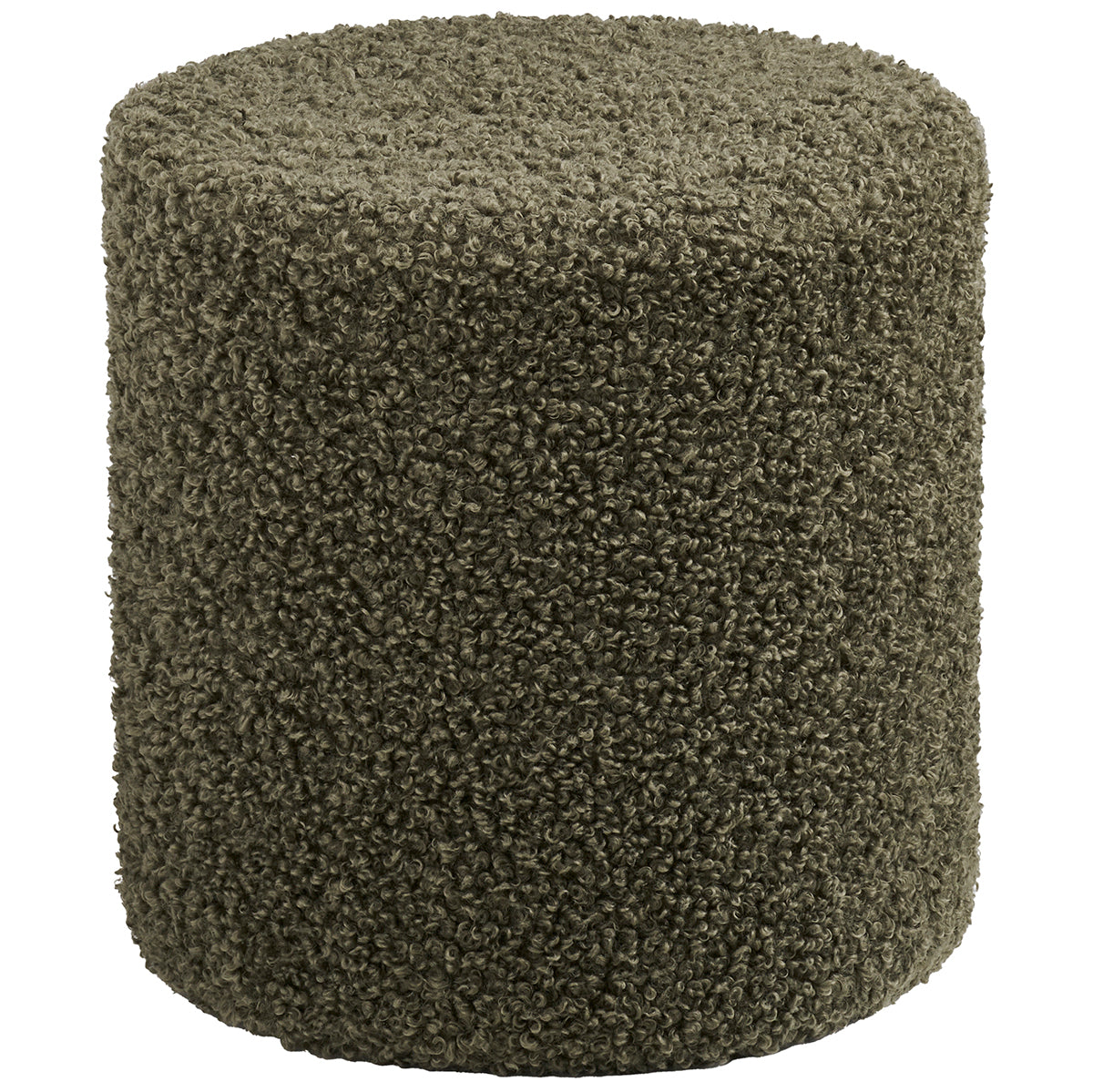 Ejby Green Teddy Pouf