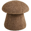 Enna Brown Artificial Fur Pouf