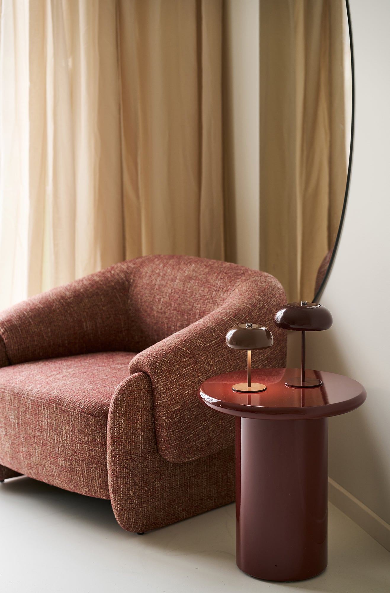 Hamilton Bordeaux Mix Lounge Chair