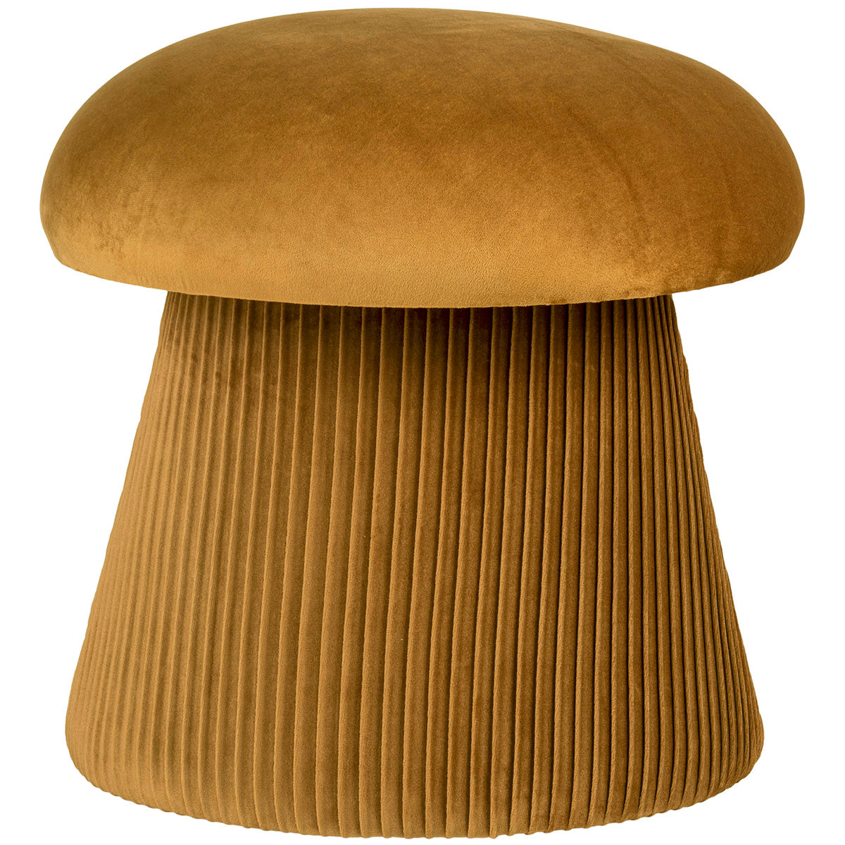 Hampton Ochre Velvet Pouf