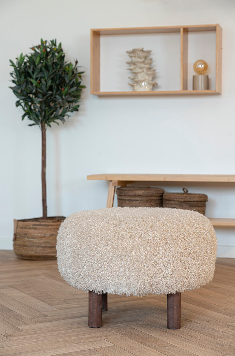 Inverness Light Brown Pouf