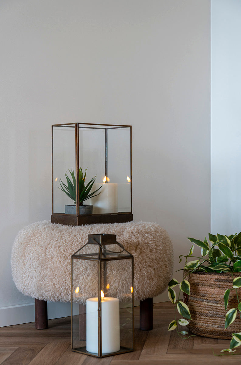 Inverness Light Brown Pouf