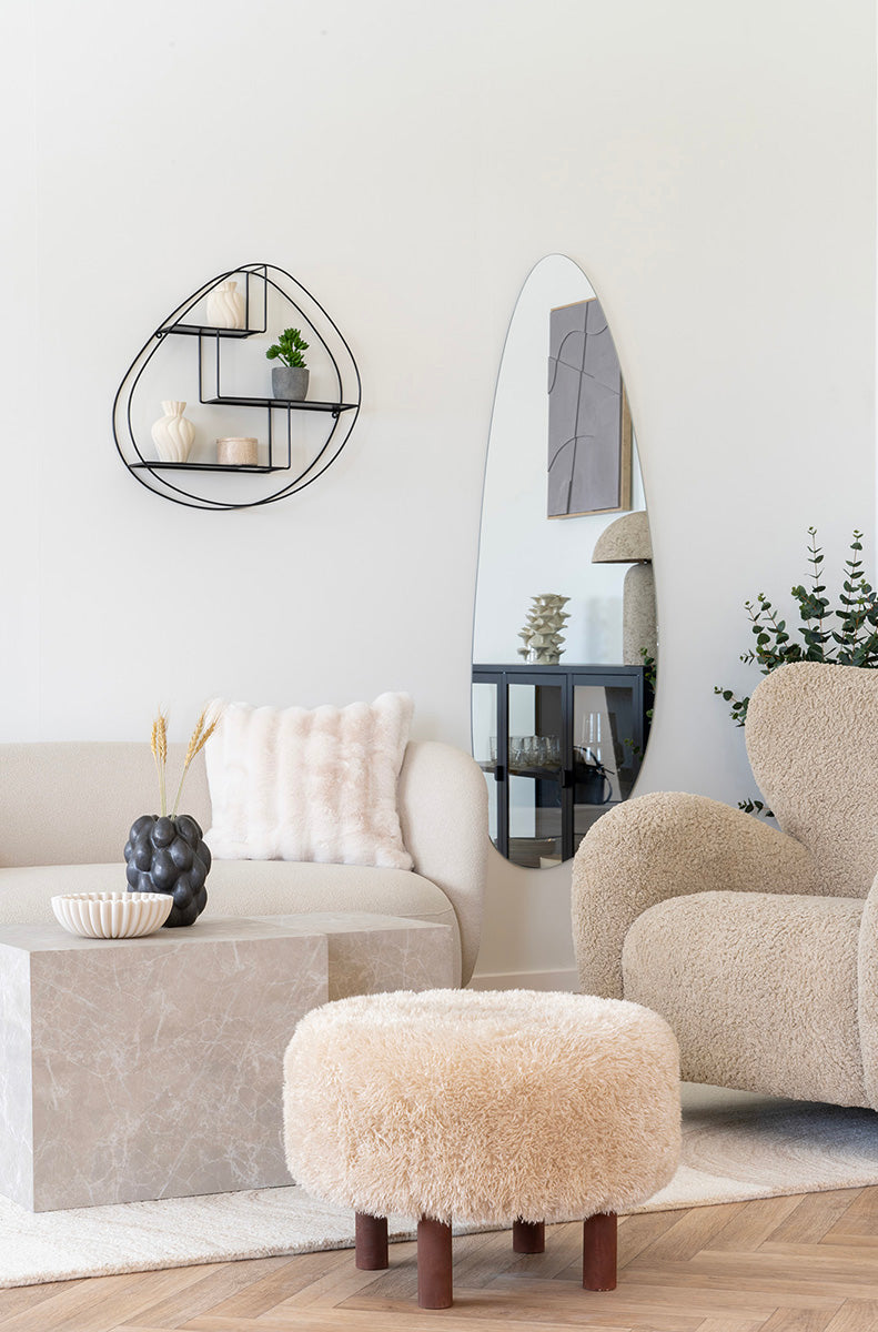 Inverness Light Brown Pouf