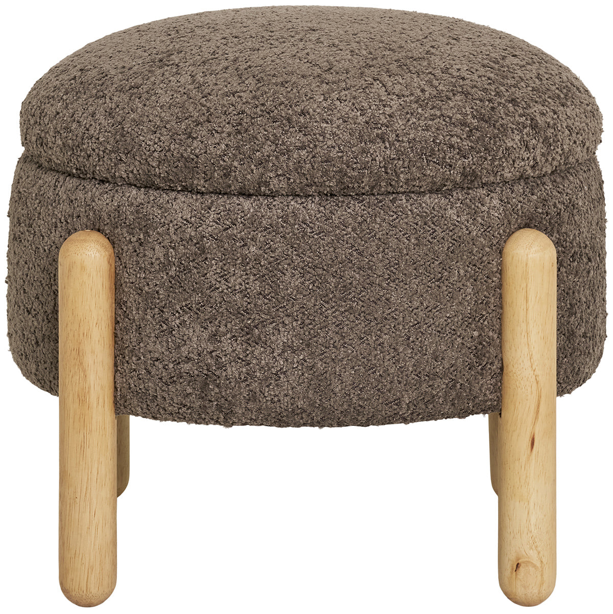 Medas Brown Boucle Pouf