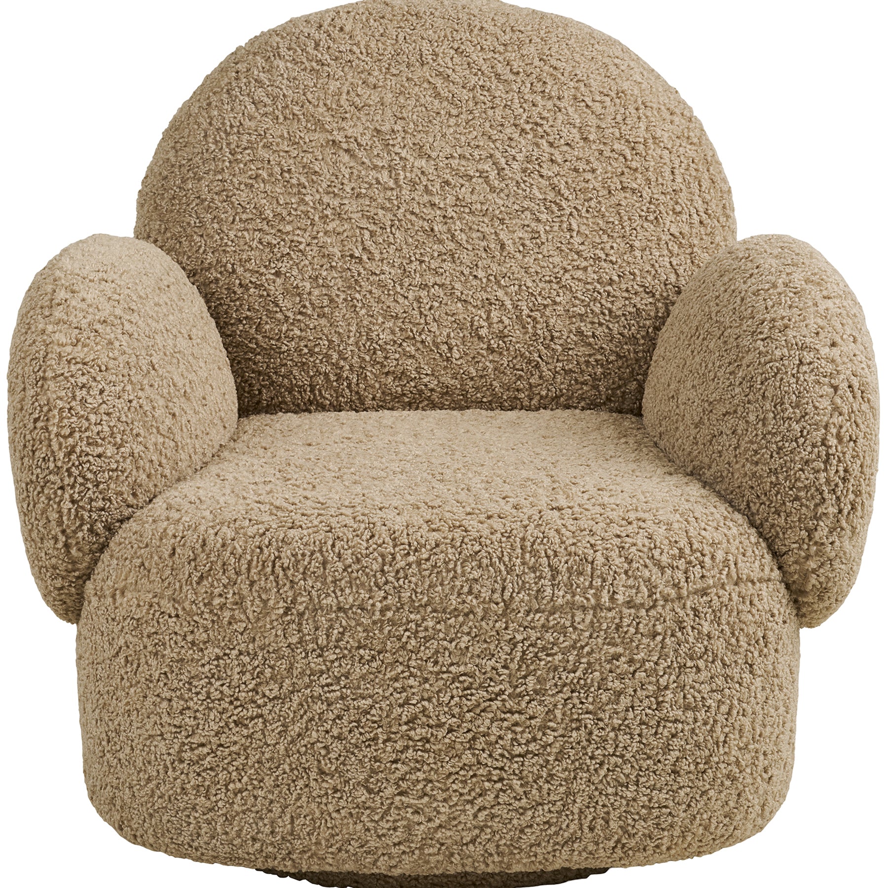 Messina Light Brown Swivel Lounge Chair