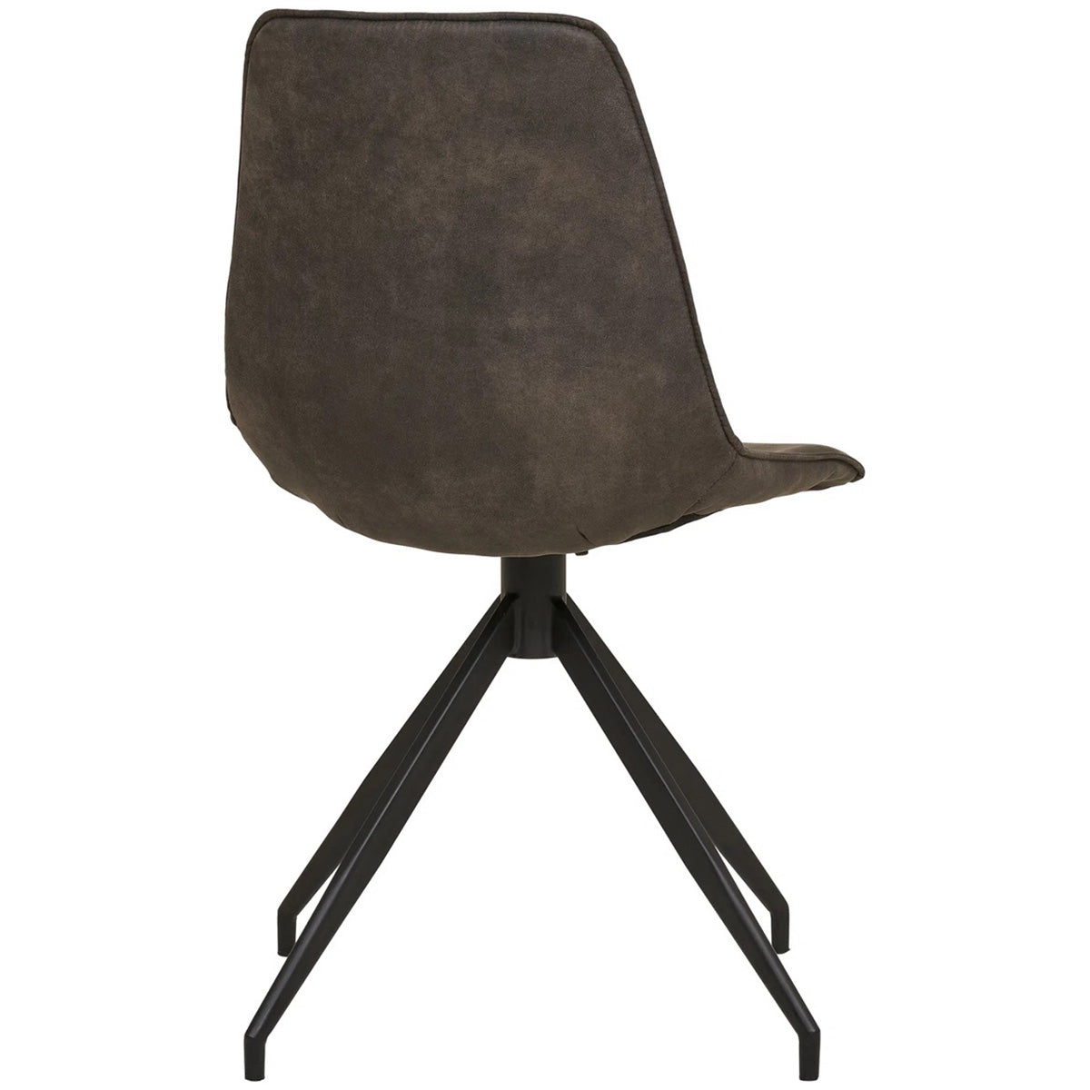 Monaco Grey Microfiber Swivel Dining Chair