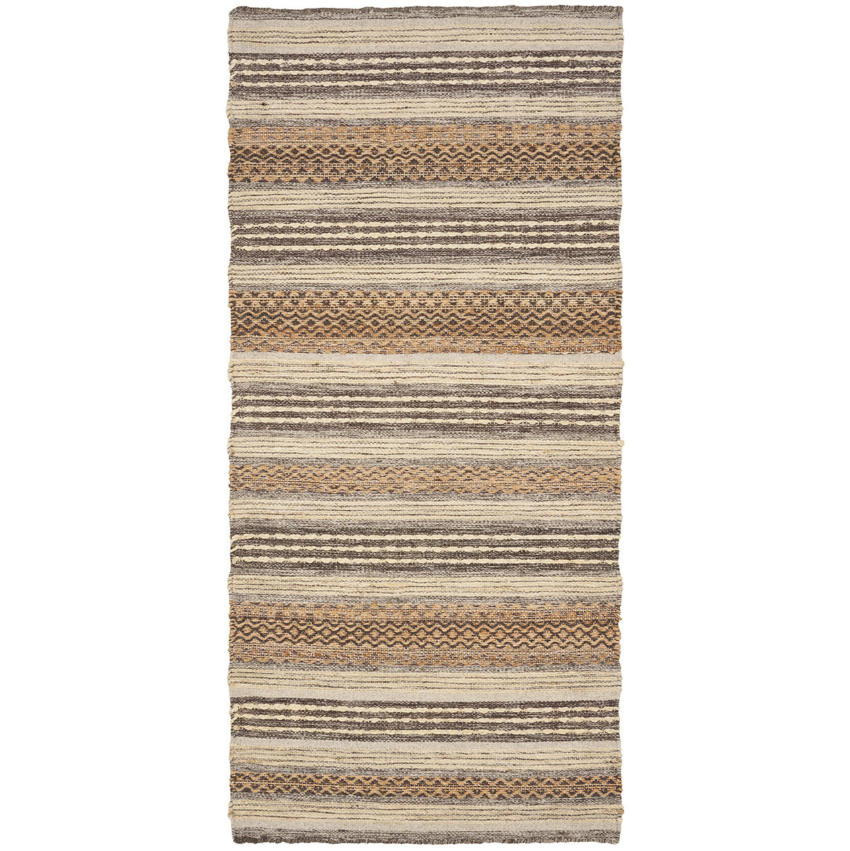 Morena Natural/Grey Hallway Runner