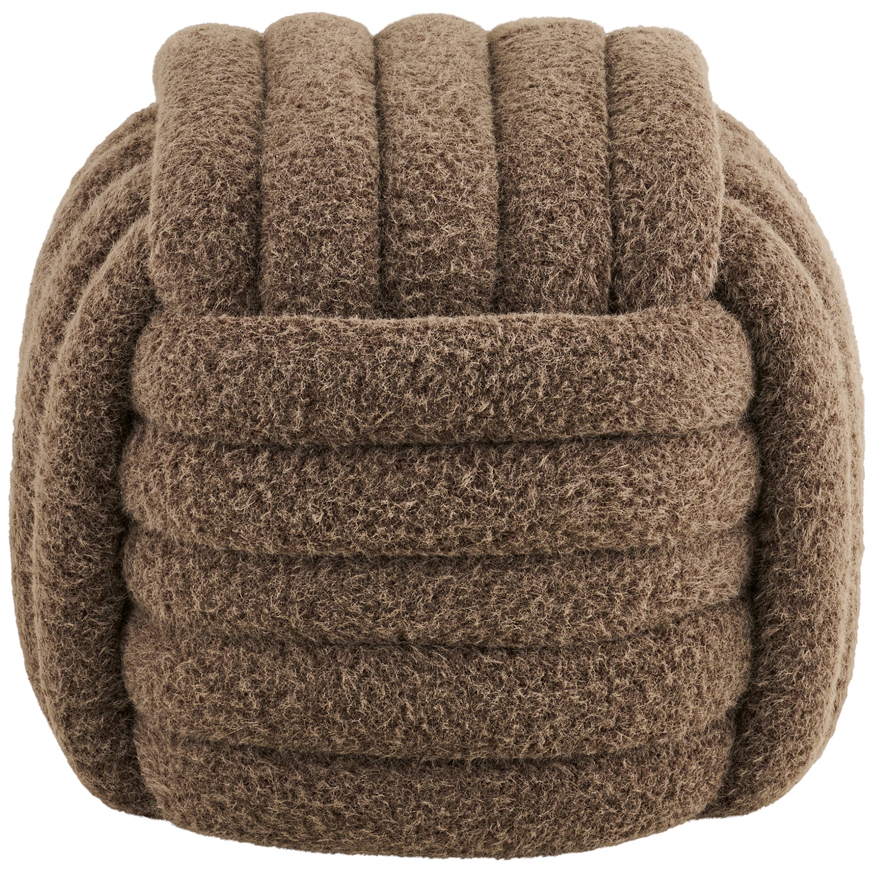 Napier Brown Pouf