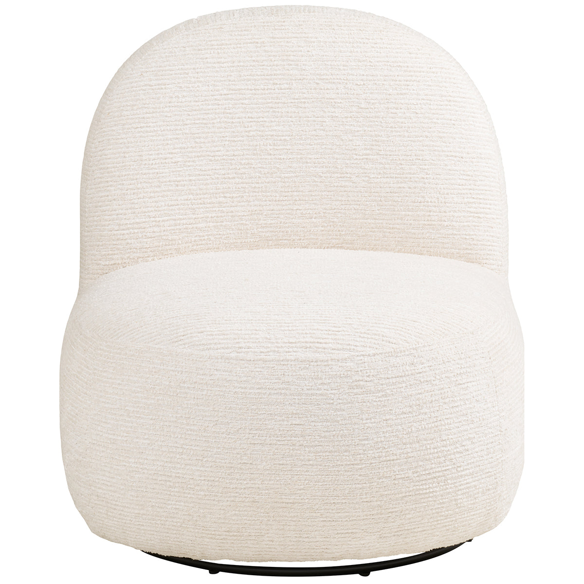 Olvera Chenille Swivel Lounge Chair with Footrest