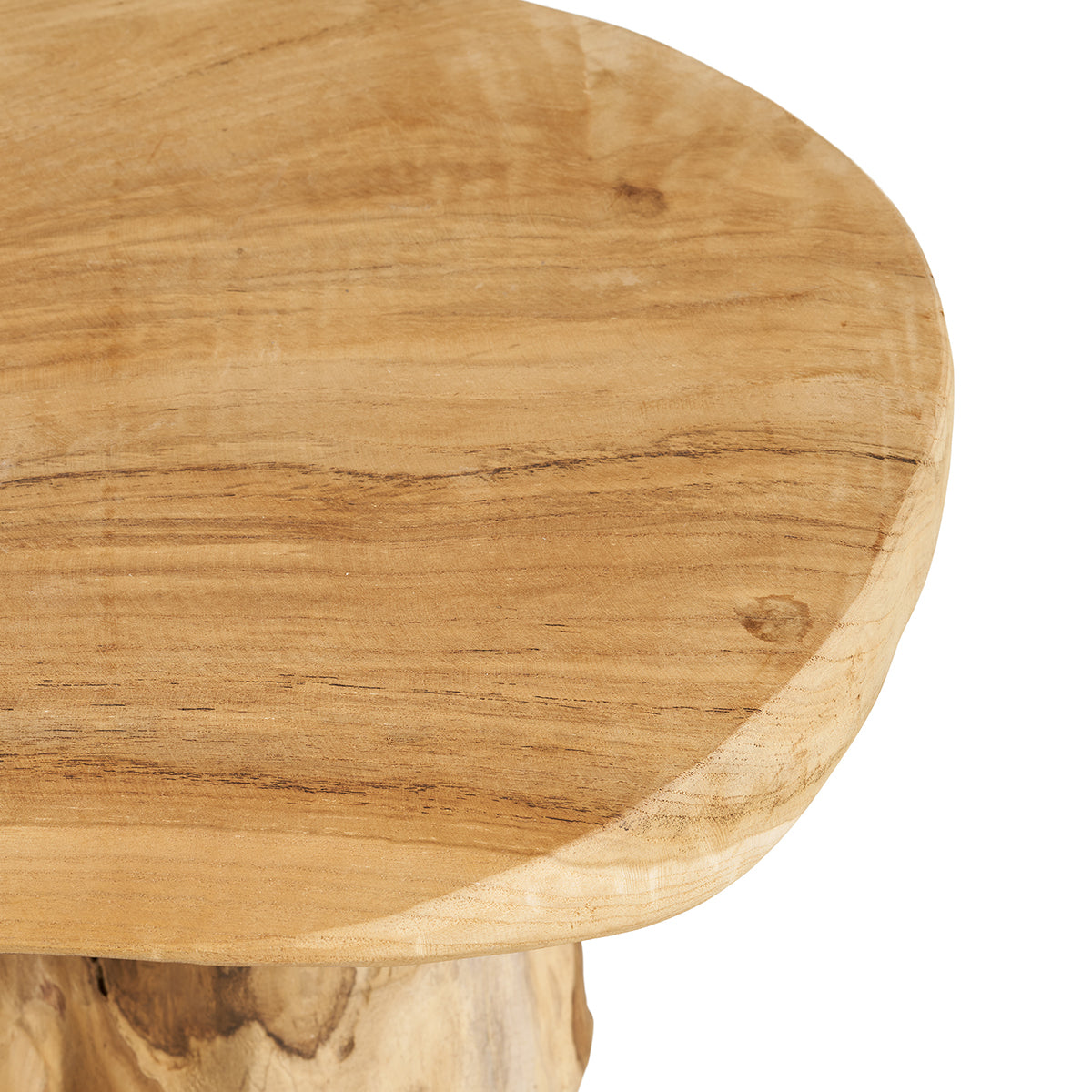 Palena Natural Teak Wood Side Table