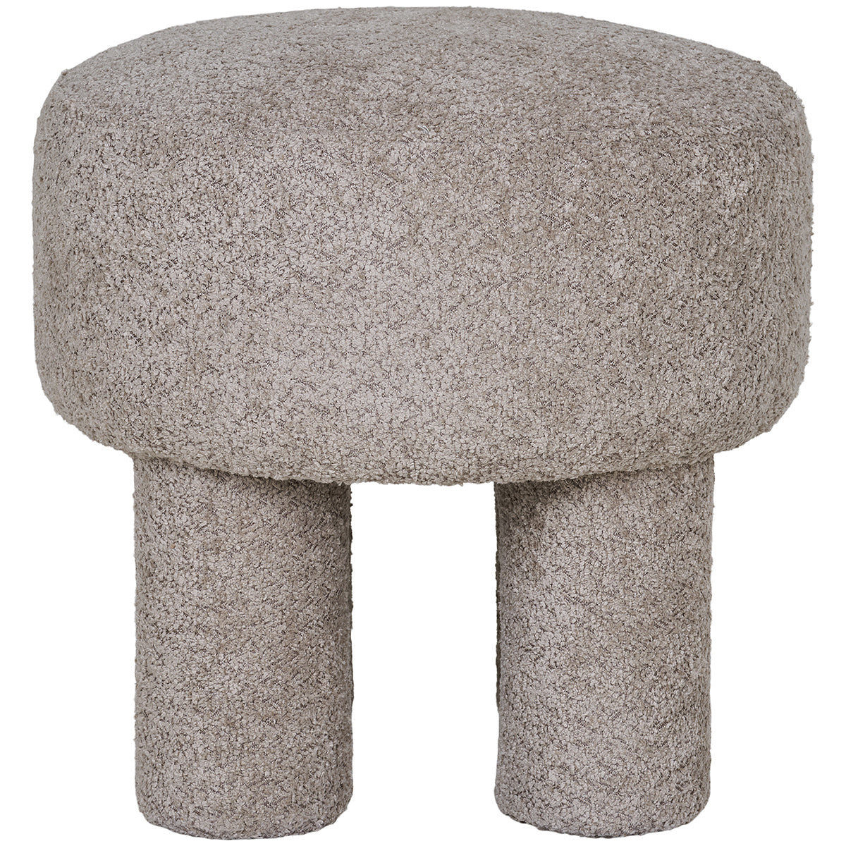 Perth Light Grey Pouf