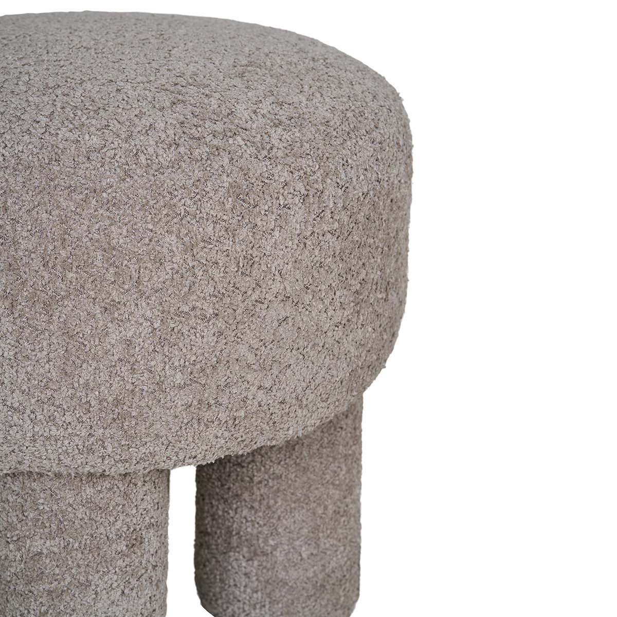 Perth Light Grey Pouf
