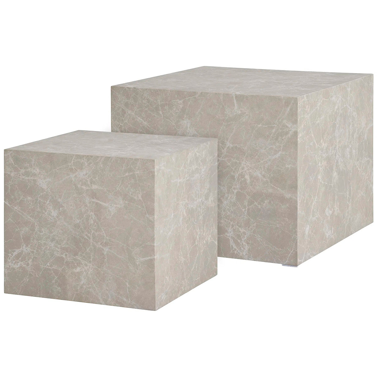 Prague Marble Look Coffee Table (2/Set)