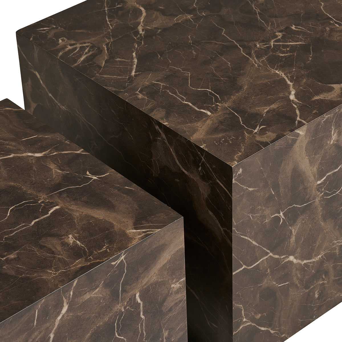 Prague Marble Look Coffee Table (2/Set)