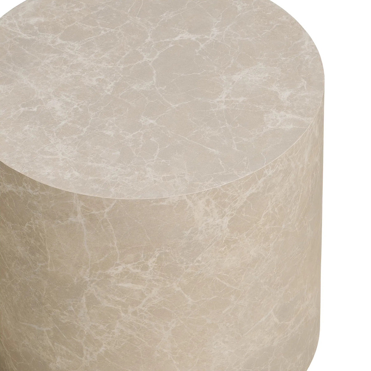 Prague Marble Look Round Coffee Table (2/Set)