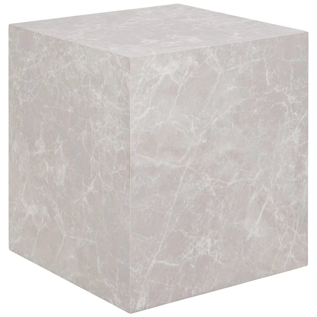 Prague Marble Look Side Table