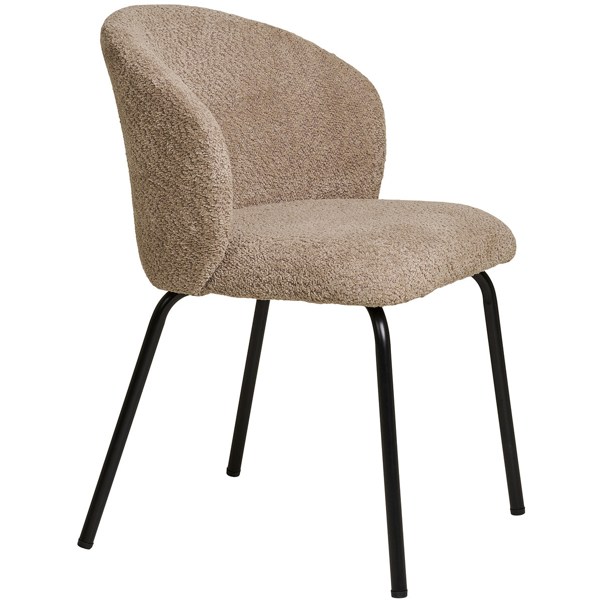 Safira Beige Boucle Dining Chair