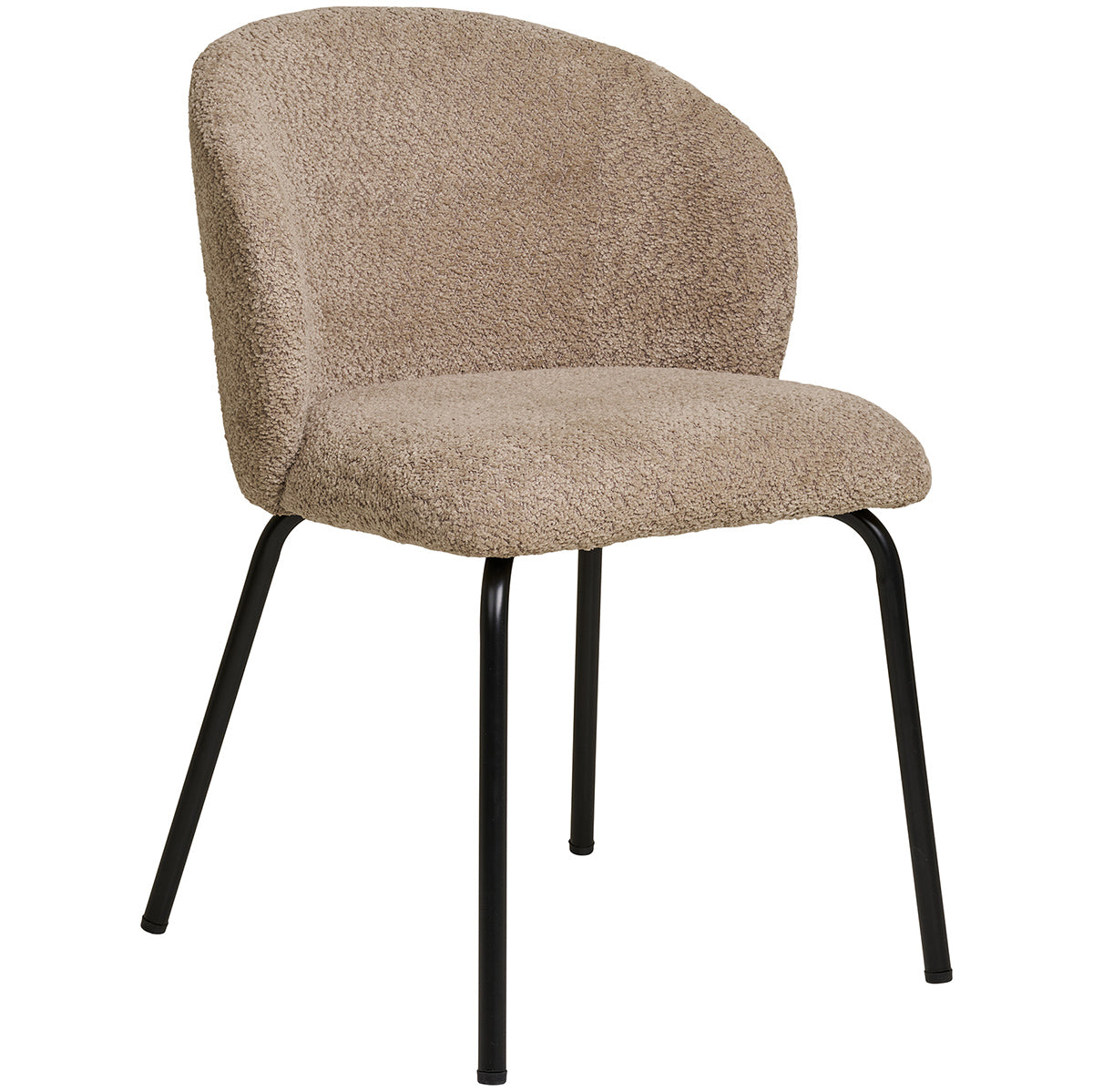 Safira Beige Boucle Dining Chair