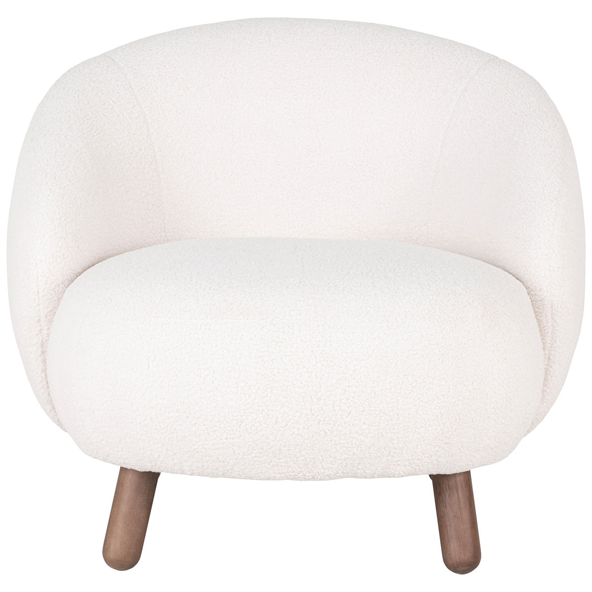 Savona White Lounge Chair with Footrest