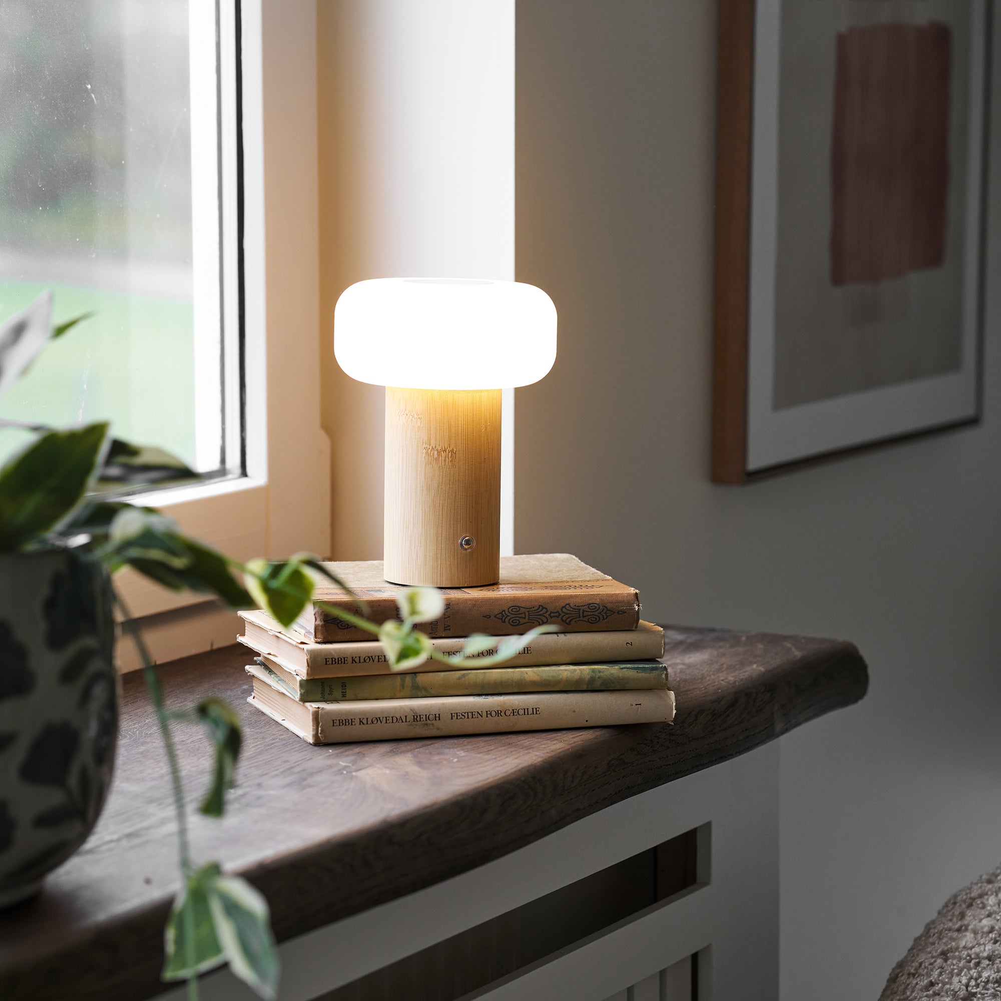Stafford Bamboo Rechargeable Table Lamp