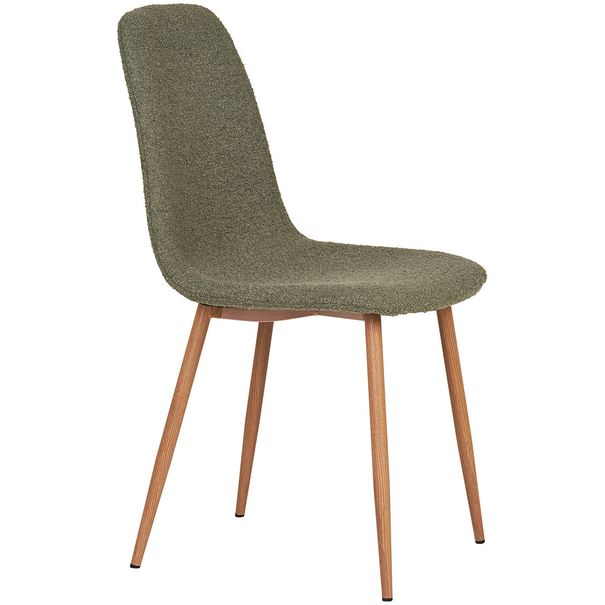 Stockholm Dark Green Boucle Dining Chair