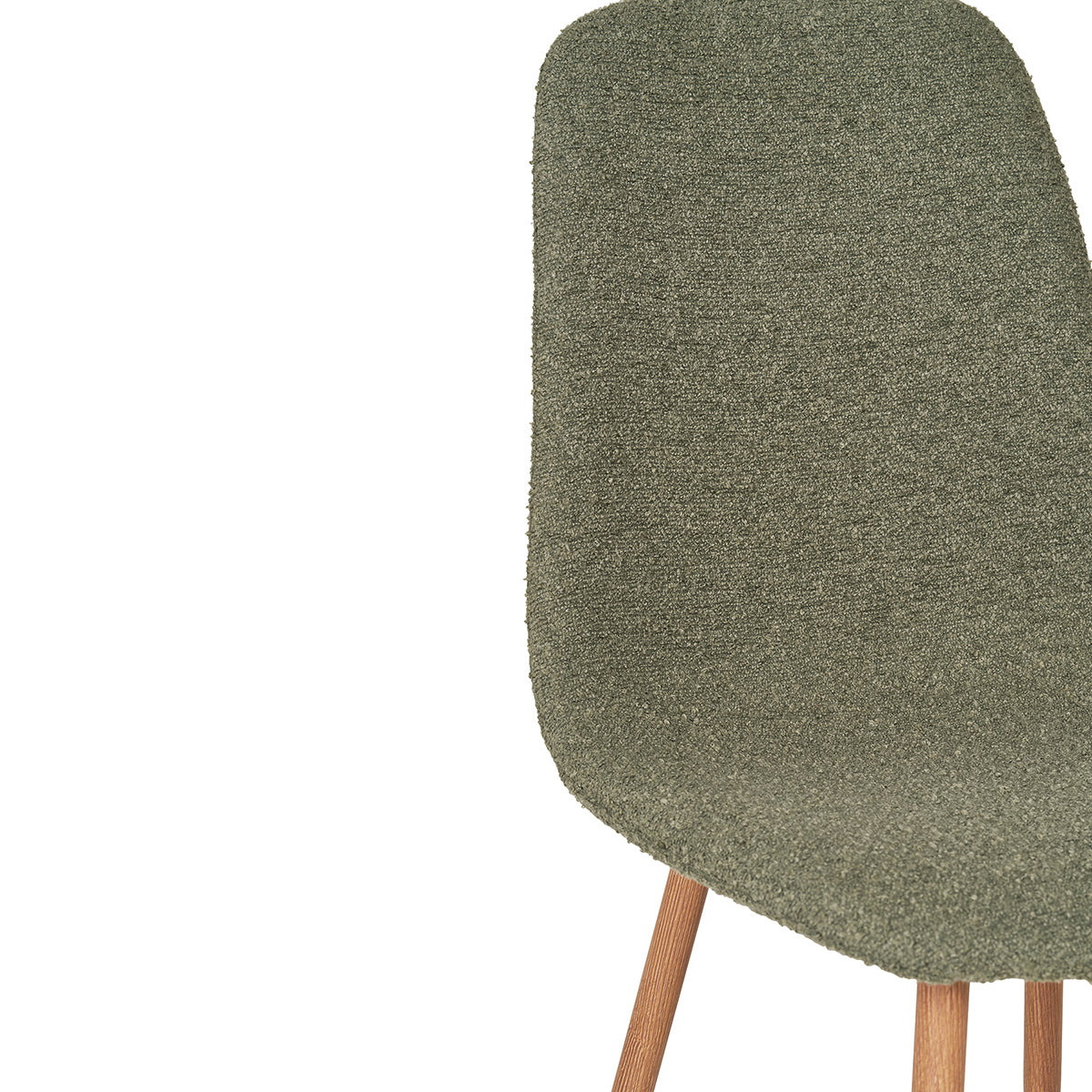 Stockholm Dark Green Boucle Dining Chair