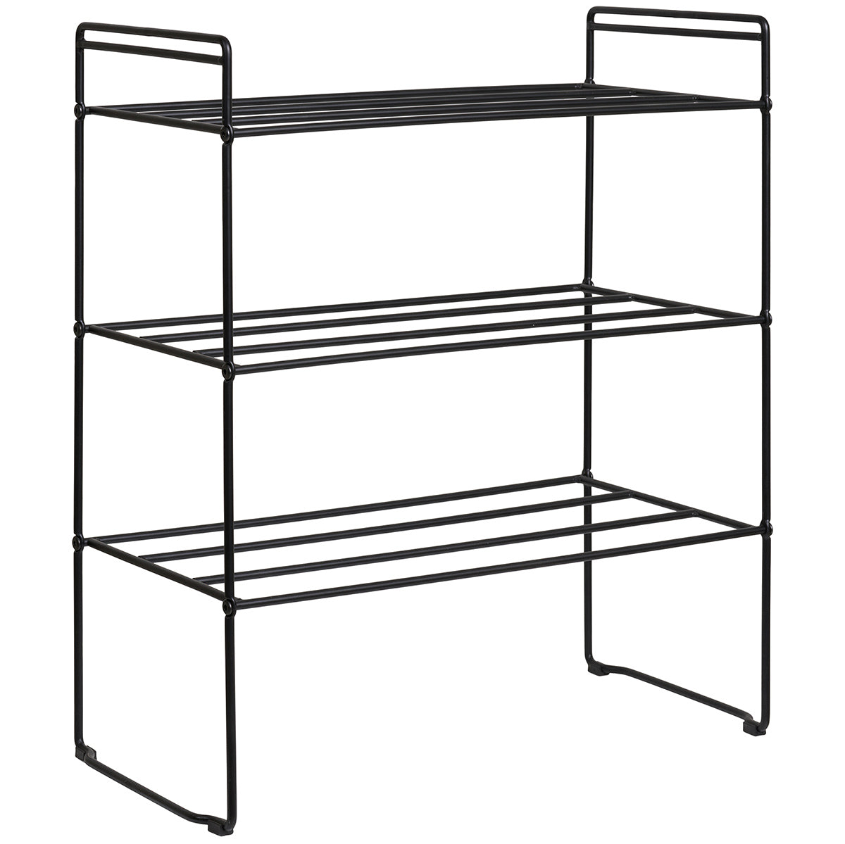 Swansea Black Shoe Rack