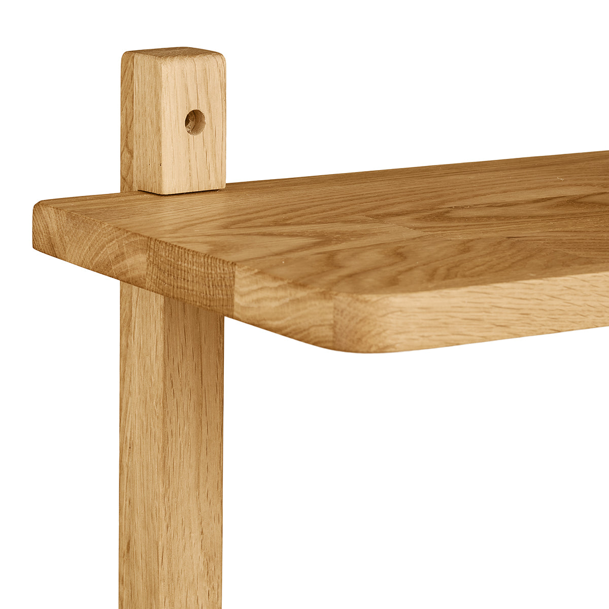 Townsville Oak Wood Open Wall Shelf