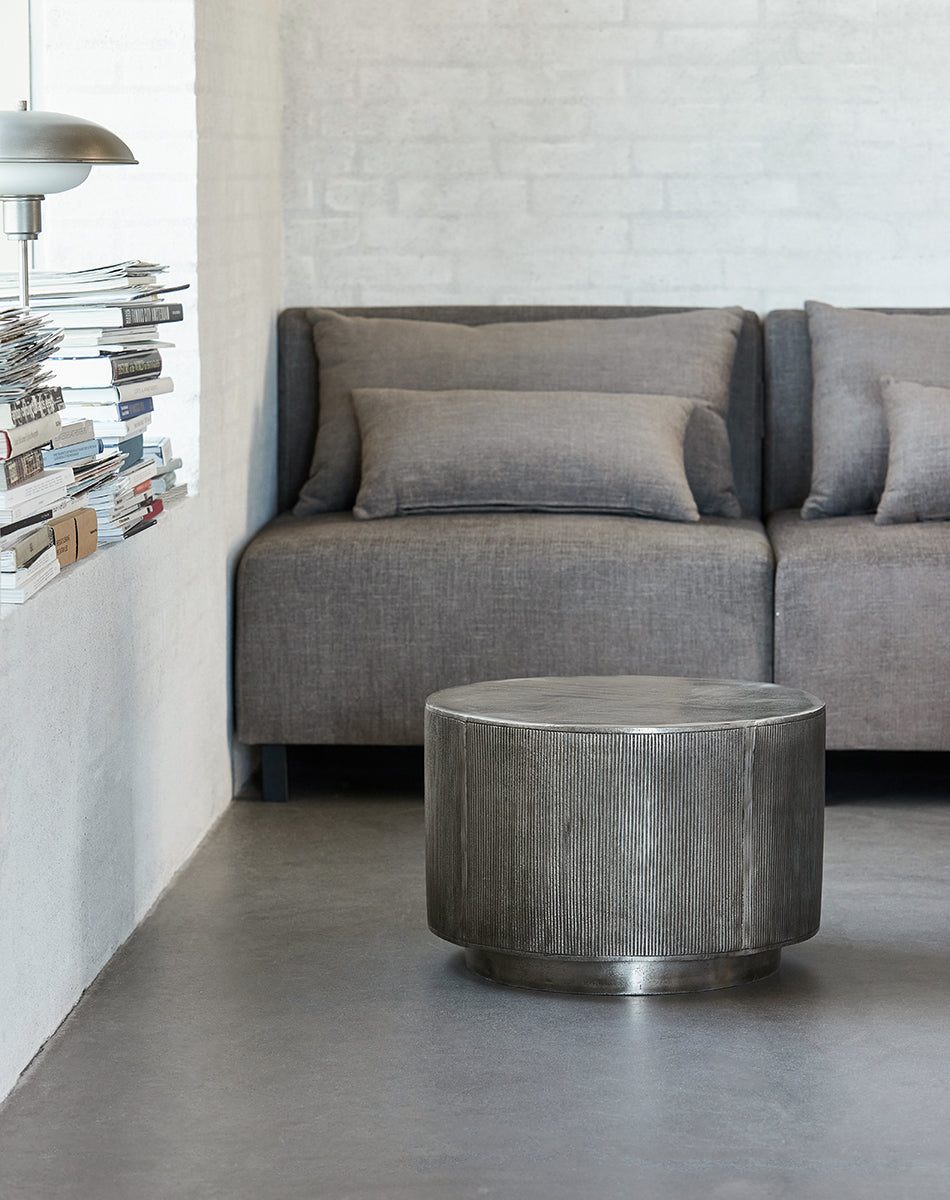 Rota Brushed Silver Coffee Table - WOO .Design