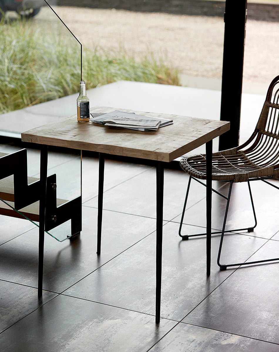 Slated Square Table - WOO .Design