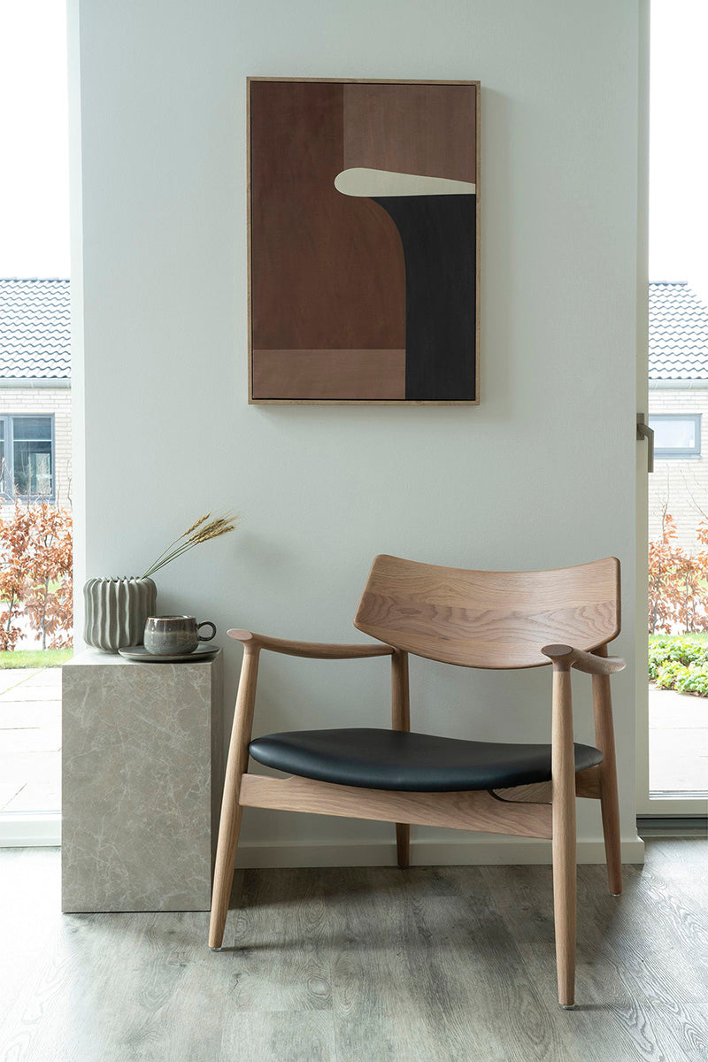 Olvera Oak Lounge Chair with Cushion - WOO .Design