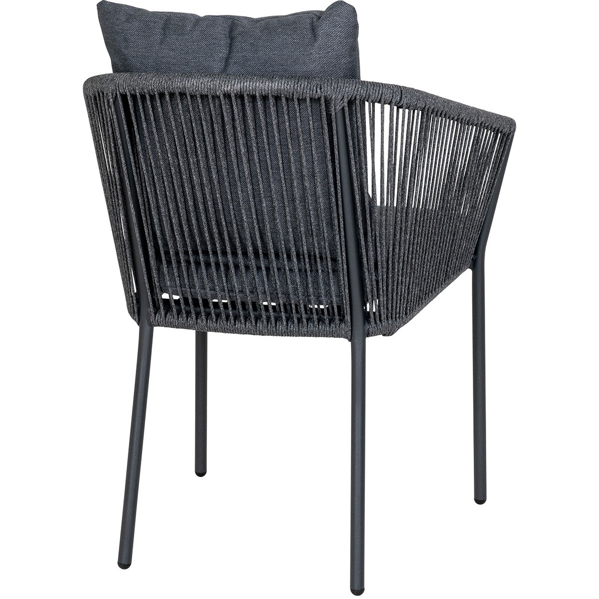 Salerno Dark Grey/Black Dining Chair (4/Set) - WOO .Design