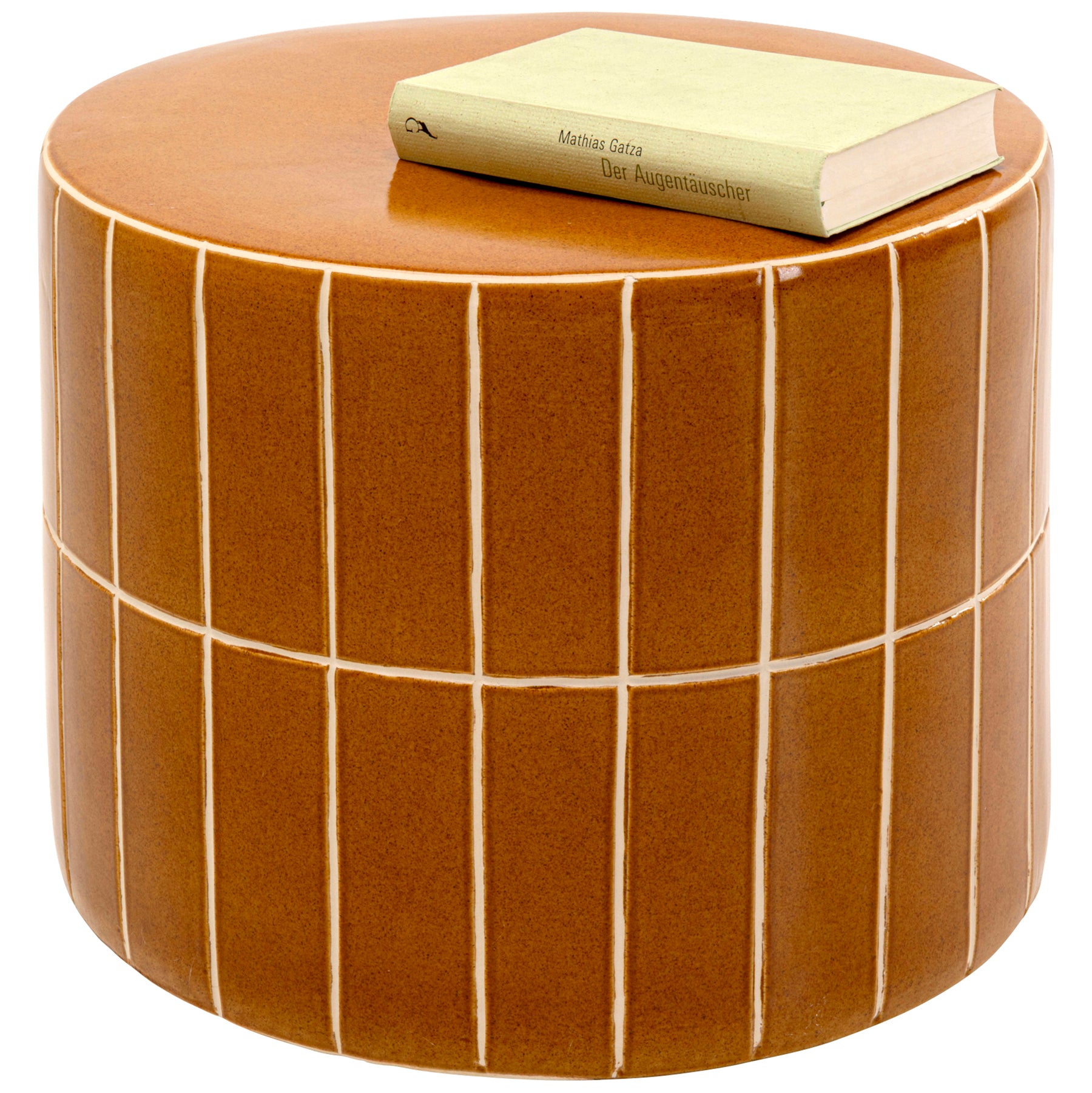 Bliss Tile Orange Side Table