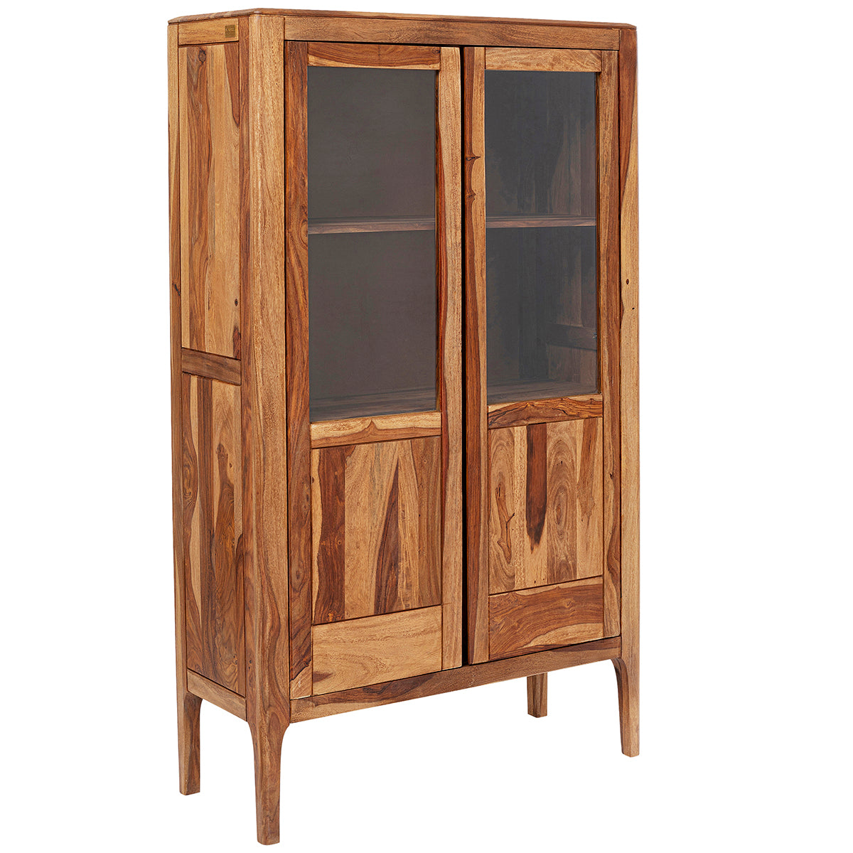 Brooklyn Nature Sheesham Wood Display Cabinet