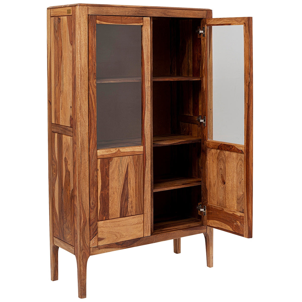 Brooklyn Nature Sheesham Wood Display Cabinet