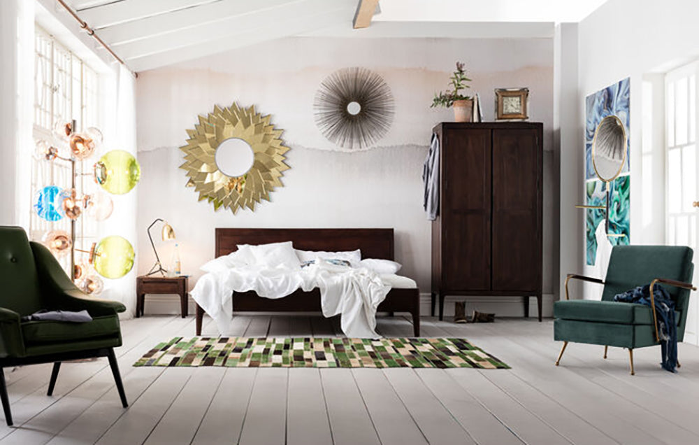 Brooklyn Walnut Sheesham Wood Bed