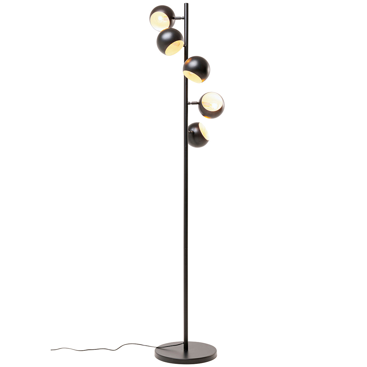 Calotta Black 5 Lite Floor Lamp