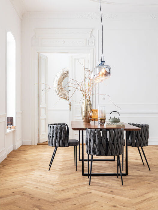 Cheerio Grey Chair with Armrest (4/Set) - WOO .Design