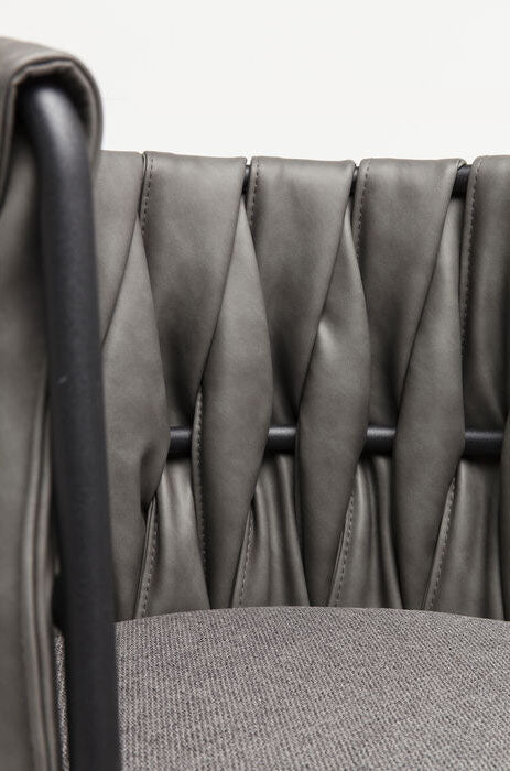 Cheerio Grey Chair with Armrest (4/Set) - WOO .Design