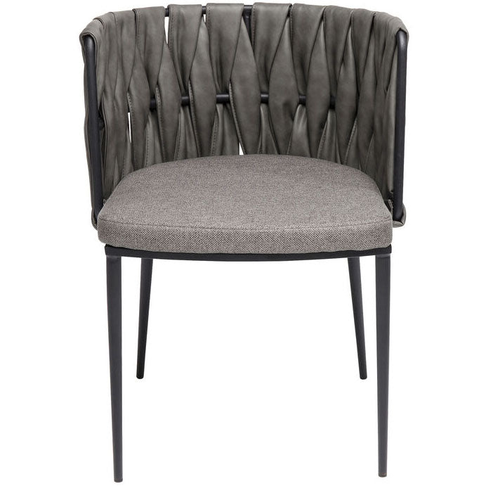 Cheerio Grey Chair with Armrest (4/Set) - WOO .Design