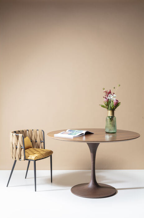 Cheerio Yellow Chair with Armrest (4/Set) - WOO .Design